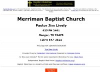 Merriman Baptist Church