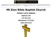 Mt Zion Bible Baptist Church